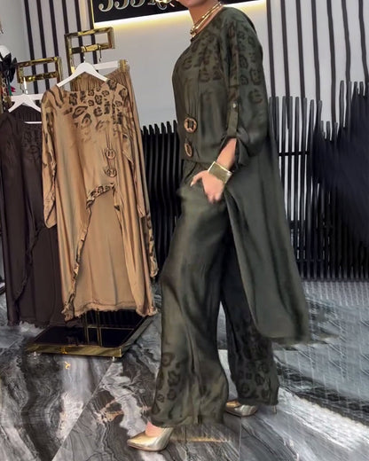 Temperamental Printed Irregular Suit