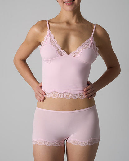 Lightweight Lace Camisole And Panties Set