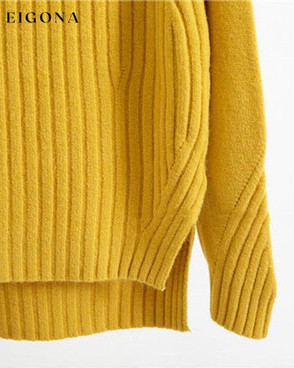 Solid Color Stand-up Sweater 2023 f/w 23BF clothes Sweaters sweaters & cardigans Tops/Blouses