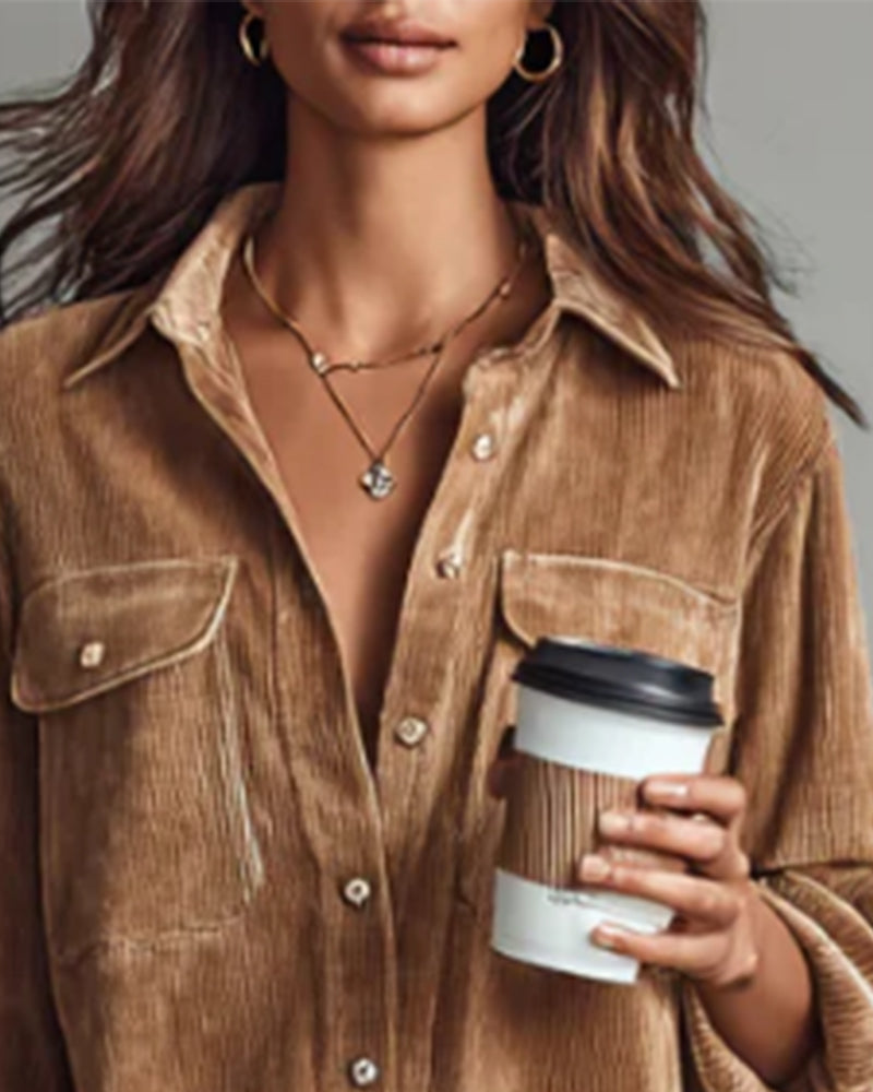 Fashionable And Elegant Lapel Dress