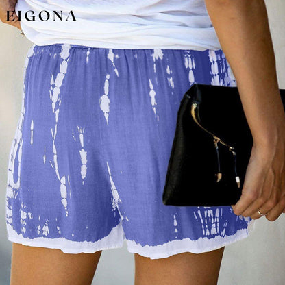Women's Loose Fit Comfortable Elastic Waist Band and Strap Casual Shorts __stock:500 bottoms refund_fee:800