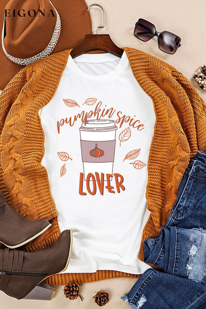 PUMPKIN SPICE LOVER Graphic T-Shirt clothes Ship From Overseas SYNZ t-shirt top trend
