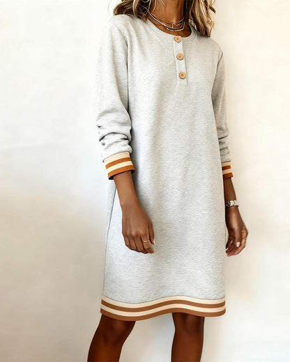 Contrast Color Fashion Dress