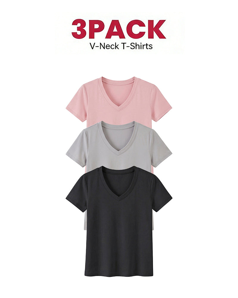 1/3 Pack Women's Comfortable Basic Tees