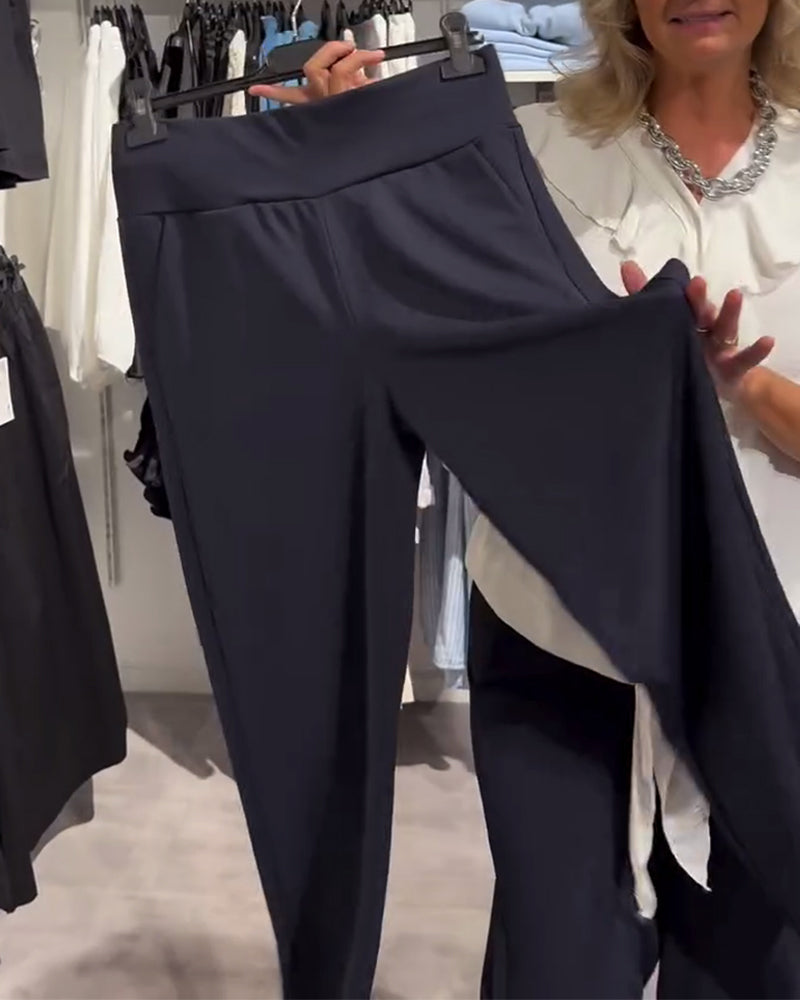 Fashion Casual Solid Color Pants