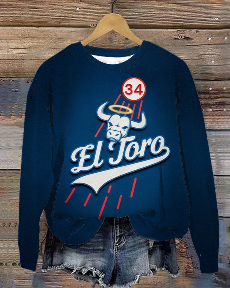 Women's Fernando Valenzuela Memorial Sweatshirt 2024 f/w mexican legend sweatshirts