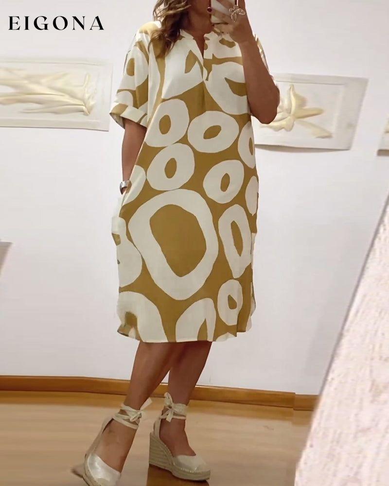 Letter print v-neck casual dress casual dresses spring summer