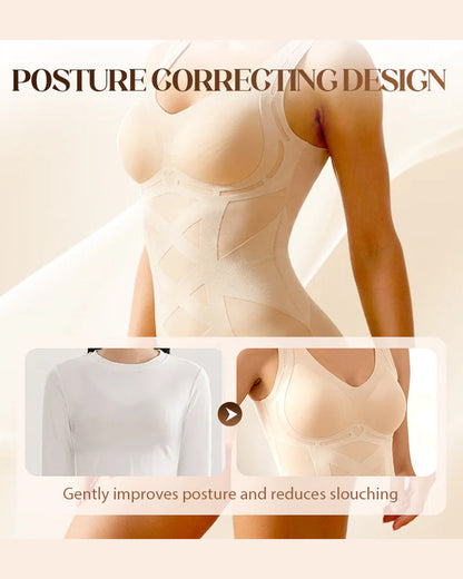 Seamless Body Shaping Camisole with Built-in Bra