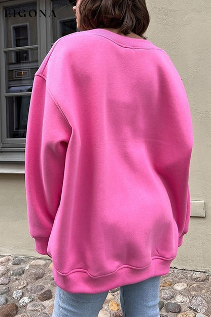 Oversize Round Neck Dropped Shoulder Sweatshirt clothes Ship From Overseas Shipping Delay 09/29/2023 - 10/03/2023 trend X.L.J