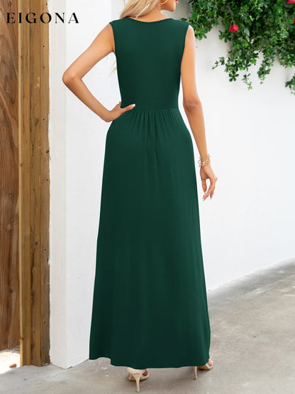 Surplice Neck Sleeveless Maxi Dress clothes dress dresses long dress maxi dress Putica Ship From Overseas Shipping Delay 09/29/2023 - 10/04/2023