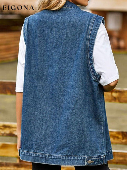 Sleeveless Denim Jacket clothes M.F Ship From Overseas Shipping Delay 09/29/2023 - 10/02/2023 trend