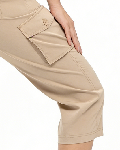 Casual Cropped Multi-Pocket Hiking Pant