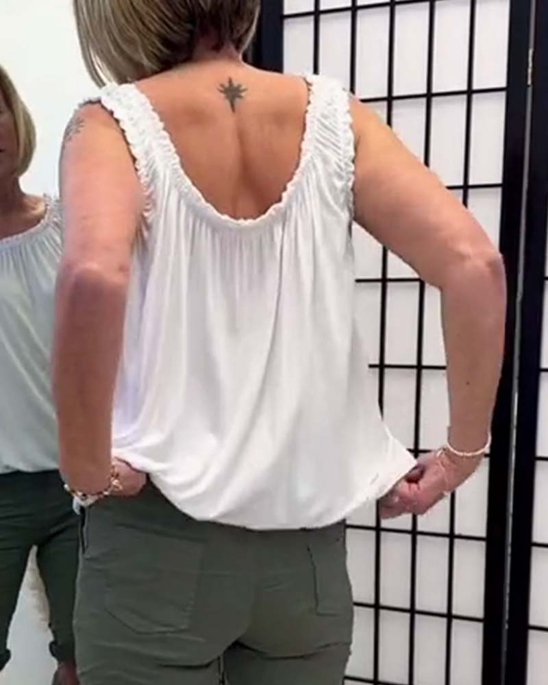 Canotta casual senza maniche