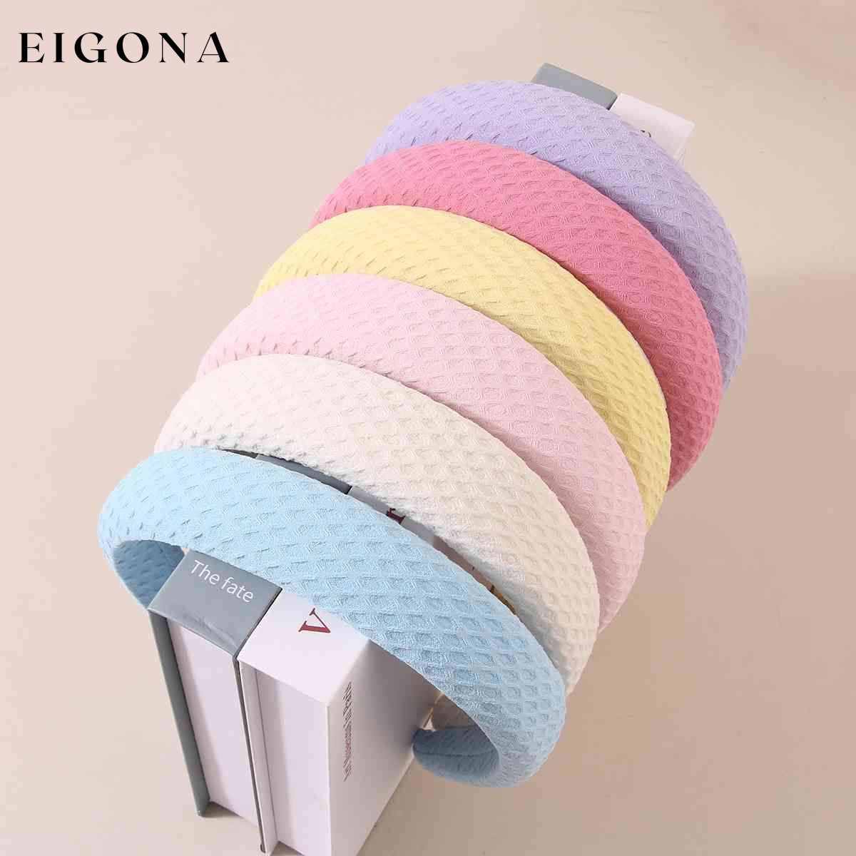 Wide Waffle Headband clothes G#Y Ship From Overseas