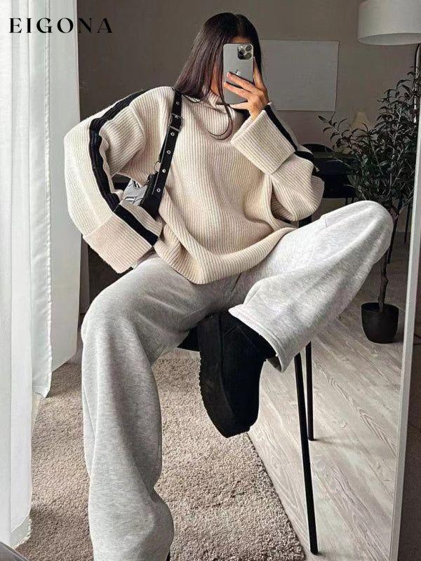 Women's new casual winter new high collar pullover sweater clothes Sweater sweaters