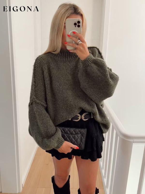 Women's Street Fashion Seamless Long Sleeve Loose Knit Fashion Sweater clothes Sweater sweaters Sweatshirt