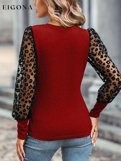 Women's Slim Sleeve Color Block Long Sleeve Top clothes long sleeve shirt long sleeve shirts shirt shirts top tops