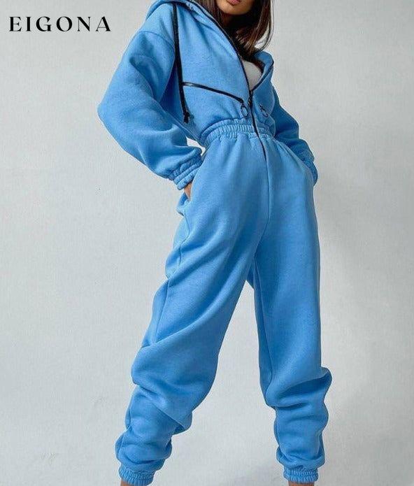 women's hooded sweatshirt sports casual suit two piece set clothes