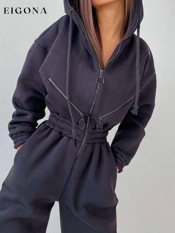 women's hooded sweatshirt sports casual suit two piece set clothes