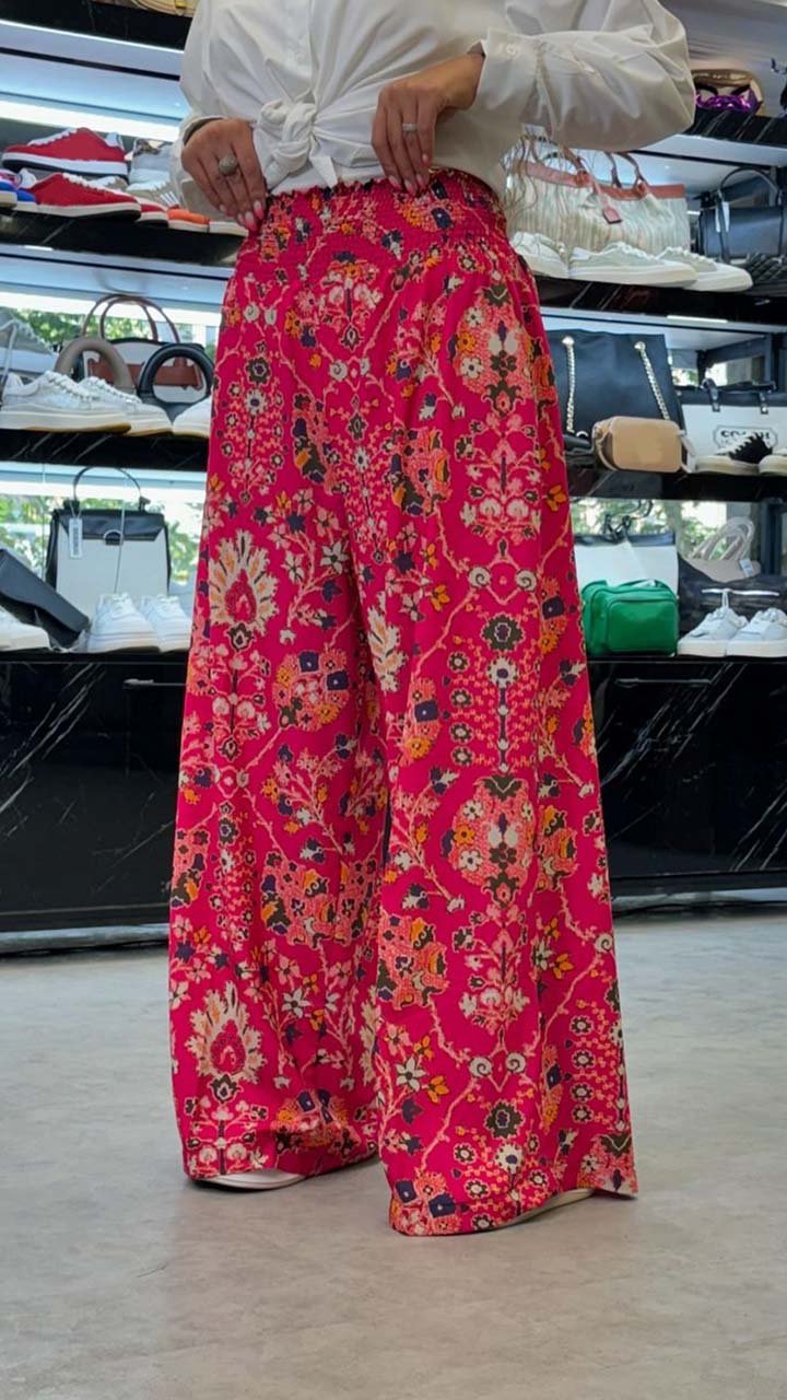 Women's Casual Floral Print Pants Pants