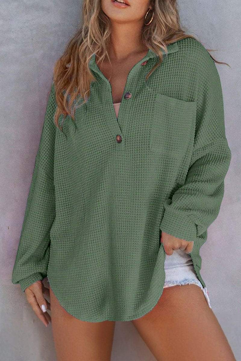 Women's Loose Solid Color Casual Pullover Sweater sweater Top