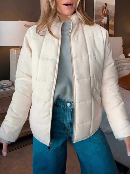 Women's Lapel Long Sleeve Casual Zipper Coat Top Coat Tops