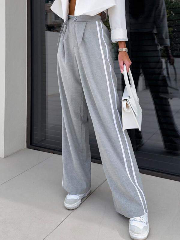 Women's Side Stripe Casual Trousers pants Trousers