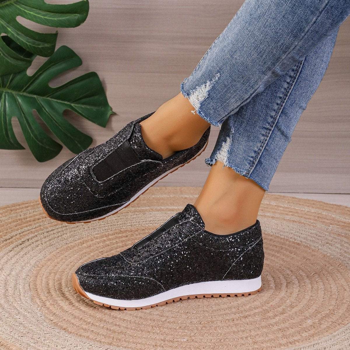 Women's Sequined Casual Sports Shoes Shoes