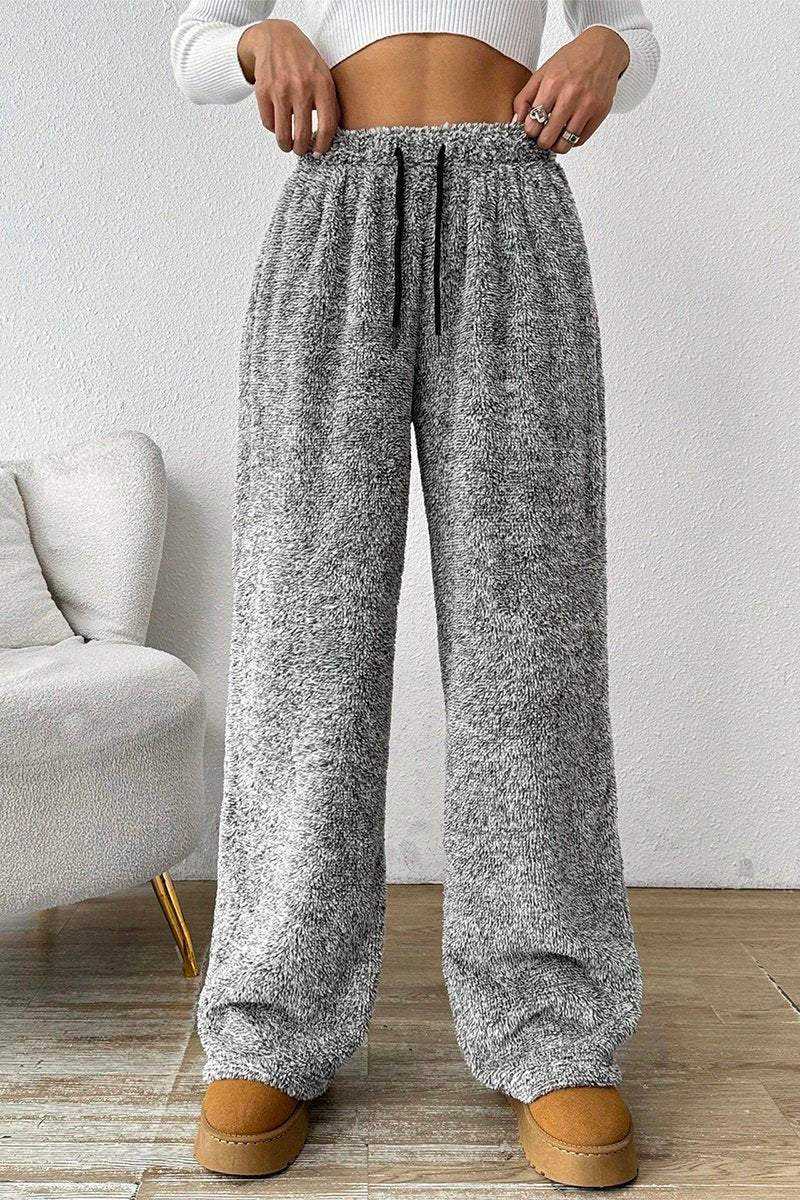 Women's Casual Solid Color Warm Plush Pants bottoms pants