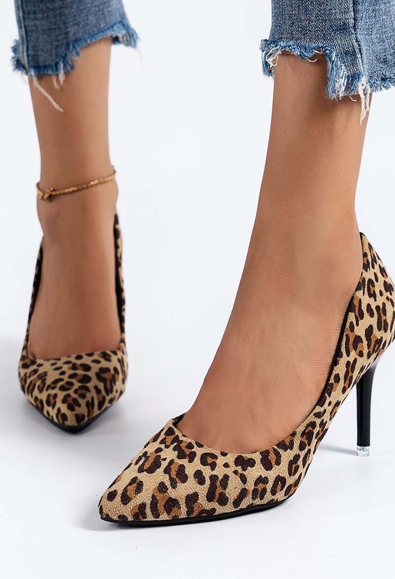 Women's Fashion Pointed Toe Leopard Print High Heels High heel Shoes