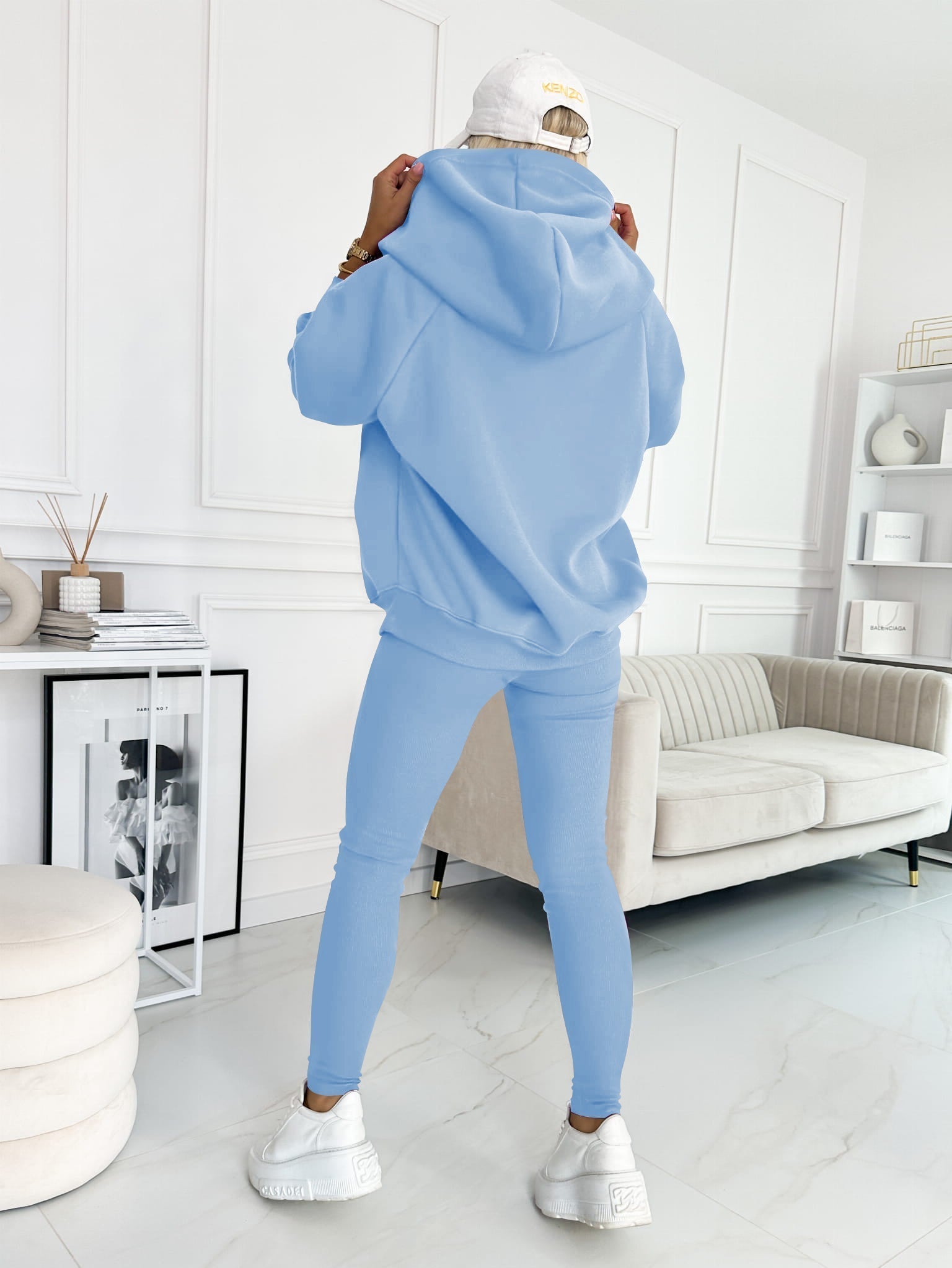 (S-5XL) Plus Size Hooded Casual and Comfortable Sweatshirt Two-piece Suit suit Two-piece Suit