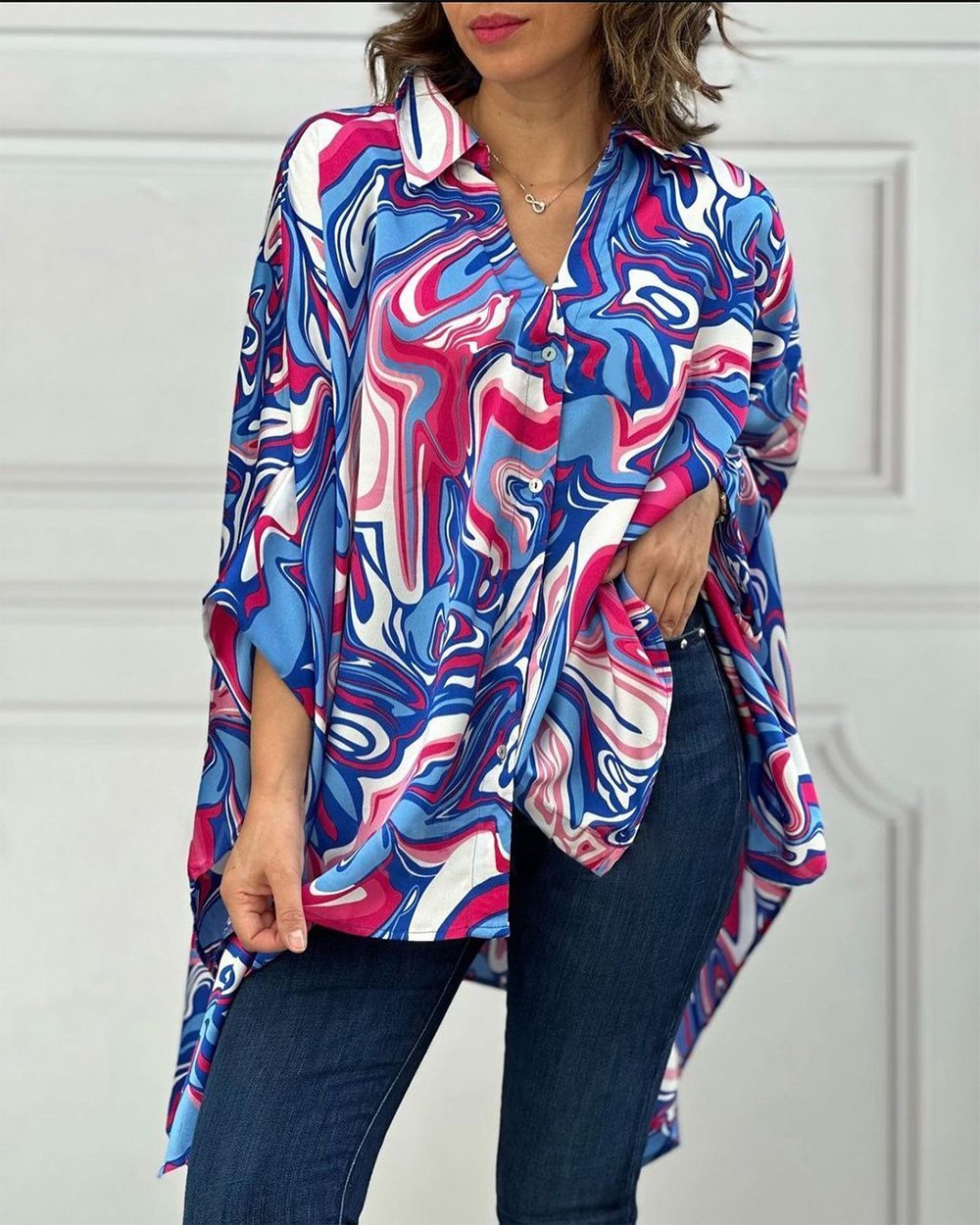 Women's Abstract Pattern Top Top