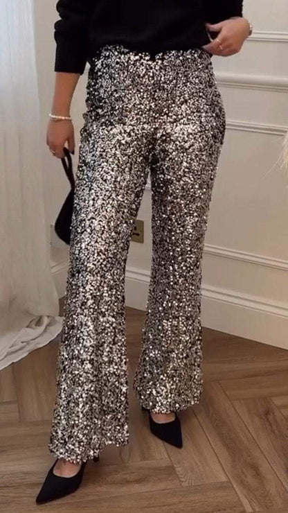 Women's Sequined Party Pants Pants