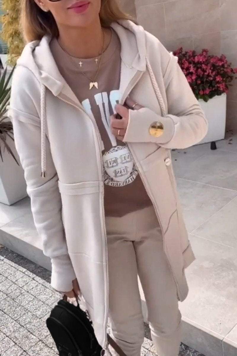 Women's Long Sleeve Hooded Coat Coats Tops