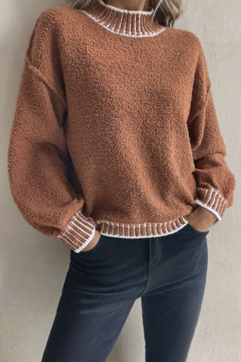 Women's Casual Loose Knitted Sweater sweaters Top