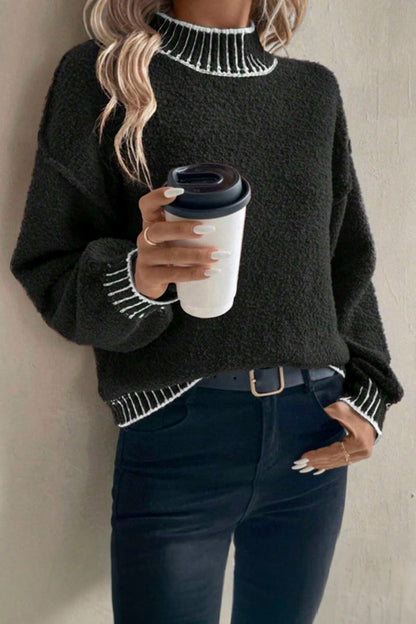 Women's Casual Loose Knitted Sweater sweaters Top