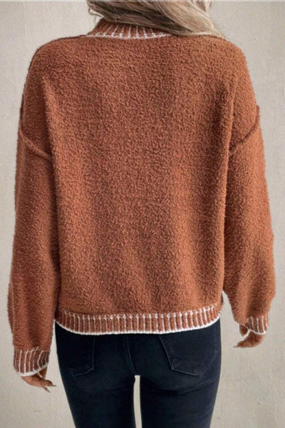 Women's Casual Loose Knitted Sweater sweaters Top