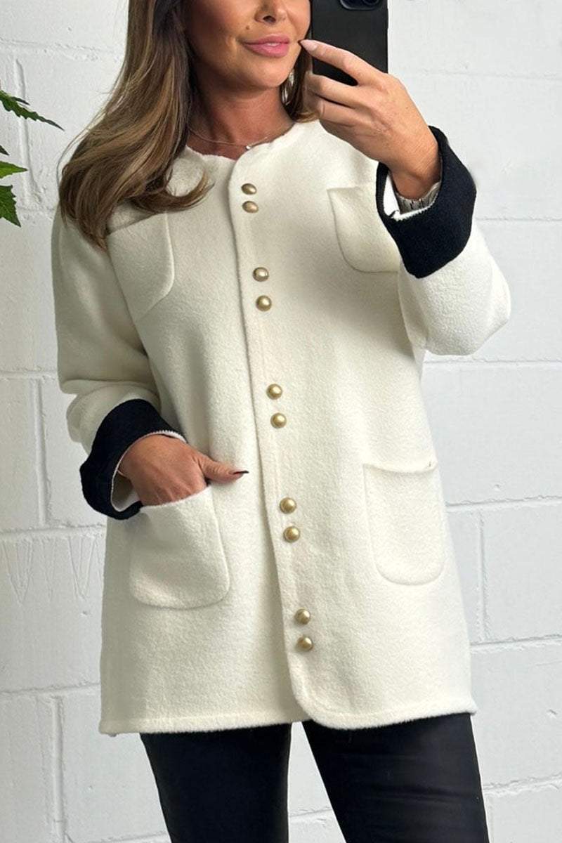 Women's Casual Solid Color Pockets Jacket Fashion Trends