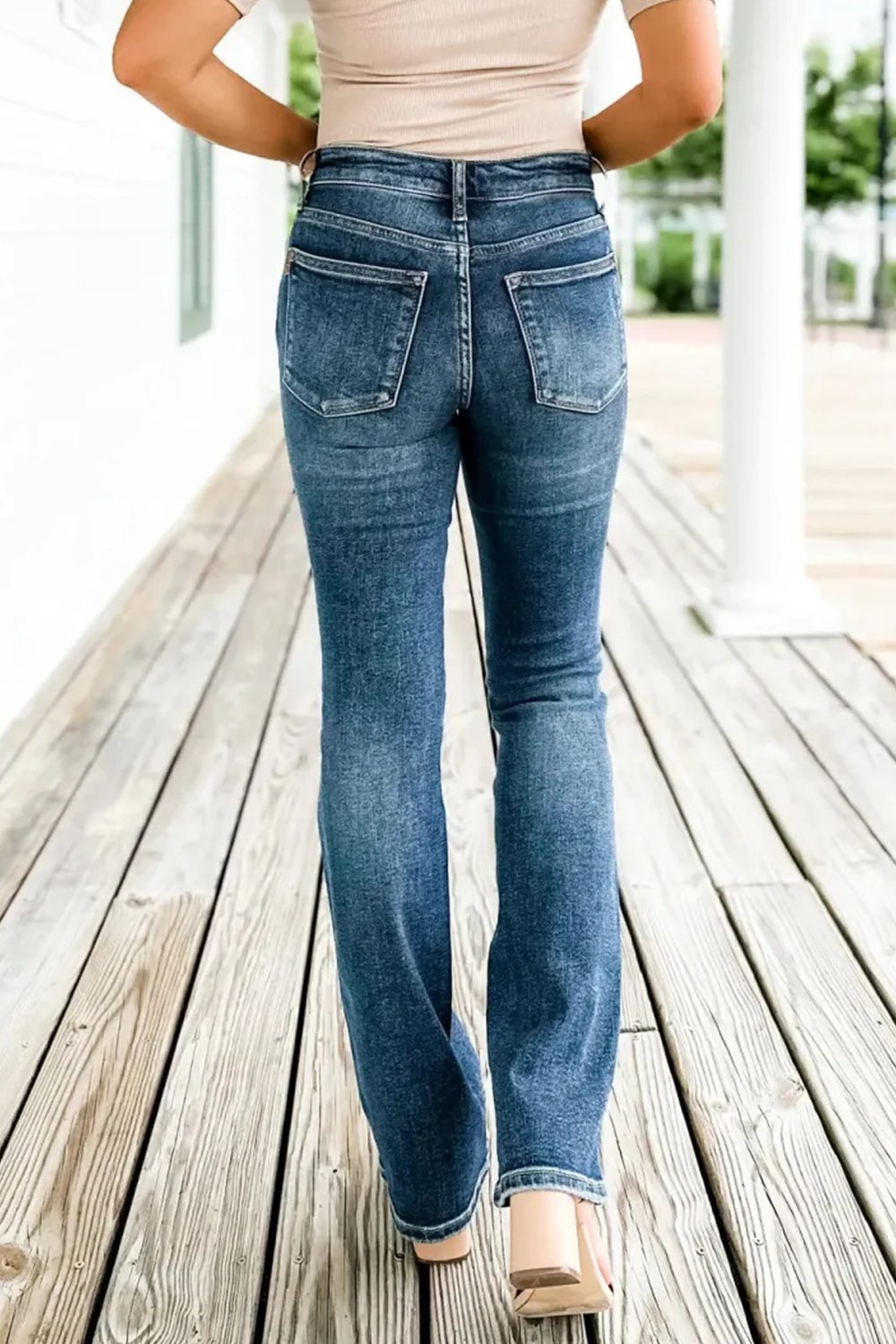 Women's Fashionable High Stretch Slimming Jeans Bottoms pants