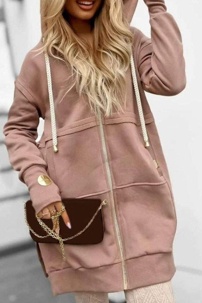 Women's Long Sleeve Hooded Coat Coats Tops