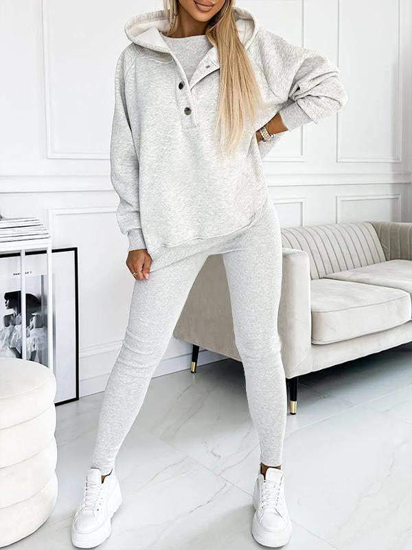 (S-5XL) Plus Size Hooded Casual and Comfortable Sweatshirt Two-piece Suit suit Two-piece Suit