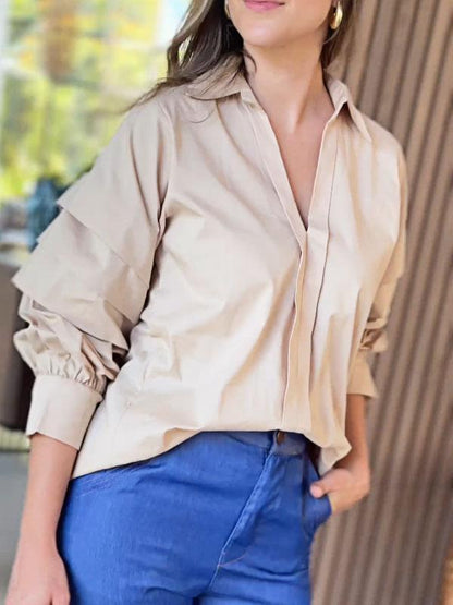 Women's Solid Color Shirt and Denim Pants Two-piece Set Purchased Separately Set Two-piece