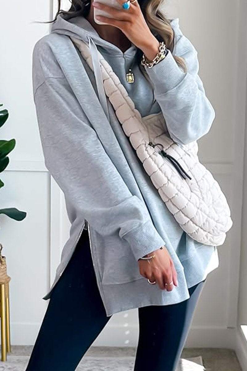 Women's Casual Solid Color Hoodie Top Hoodie Tops