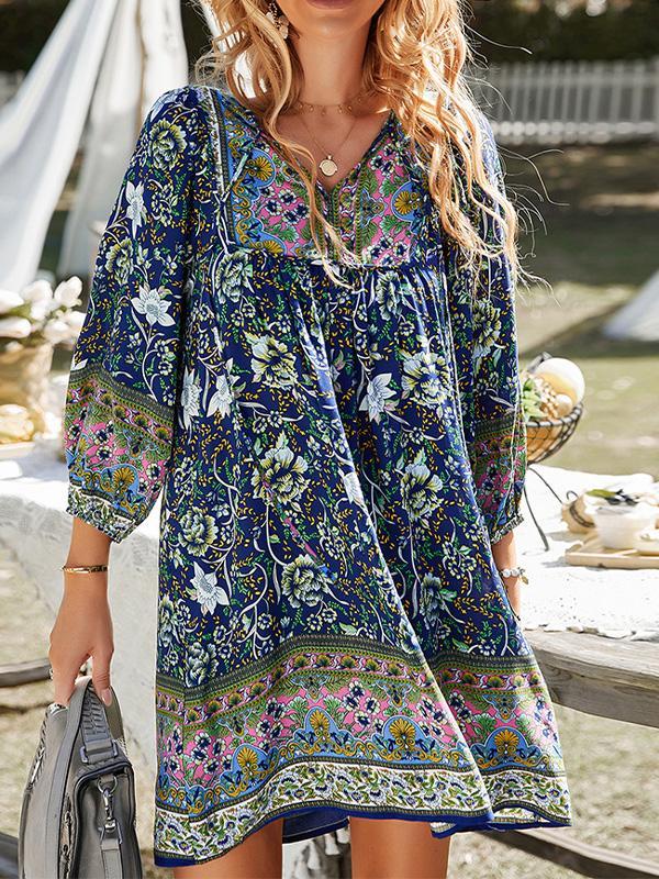 Ladies Bohemian Casual Holiday Dress dress