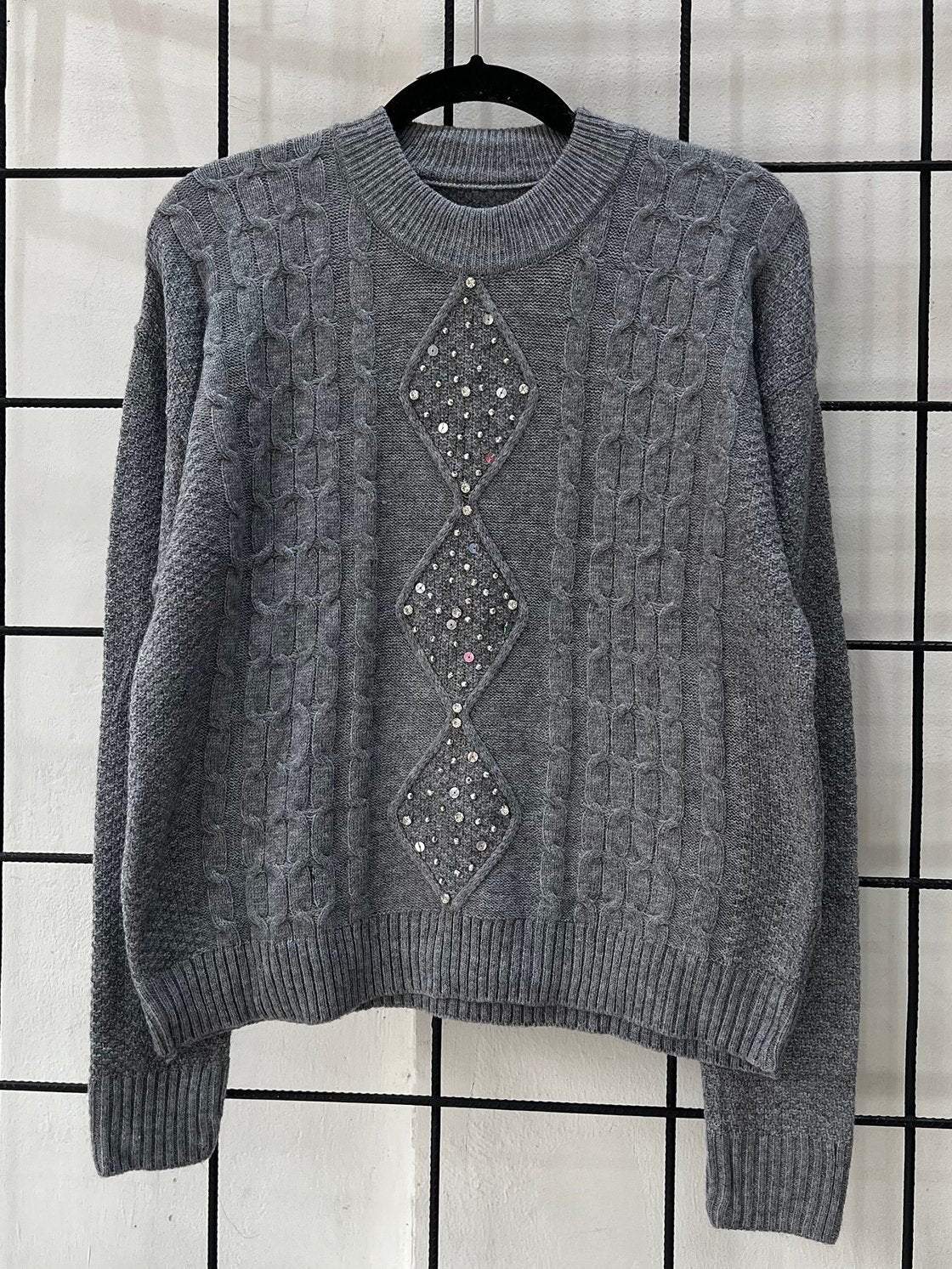 Women's Casual Sequined Sweater Sweater