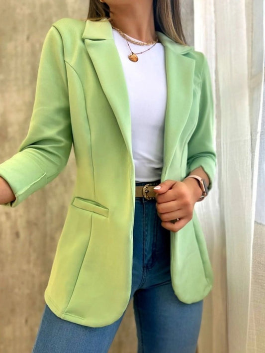 Women's Solid Color Casual Blazer Blazer