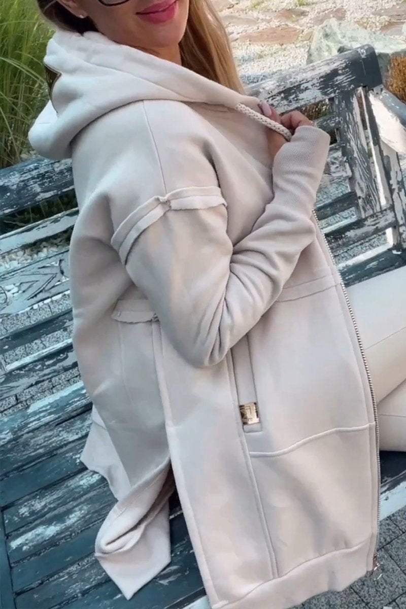 Women's Long Sleeve Hooded Coat Coats Tops