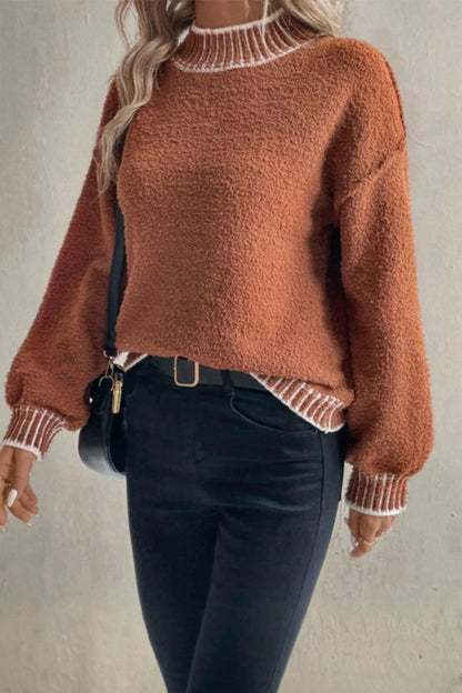 Women's Casual Loose Knitted Sweater sweaters Top