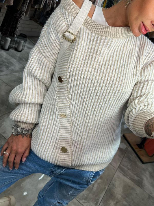 Women's Off Shoulder Long Sleeve Sweater Sweater Tops