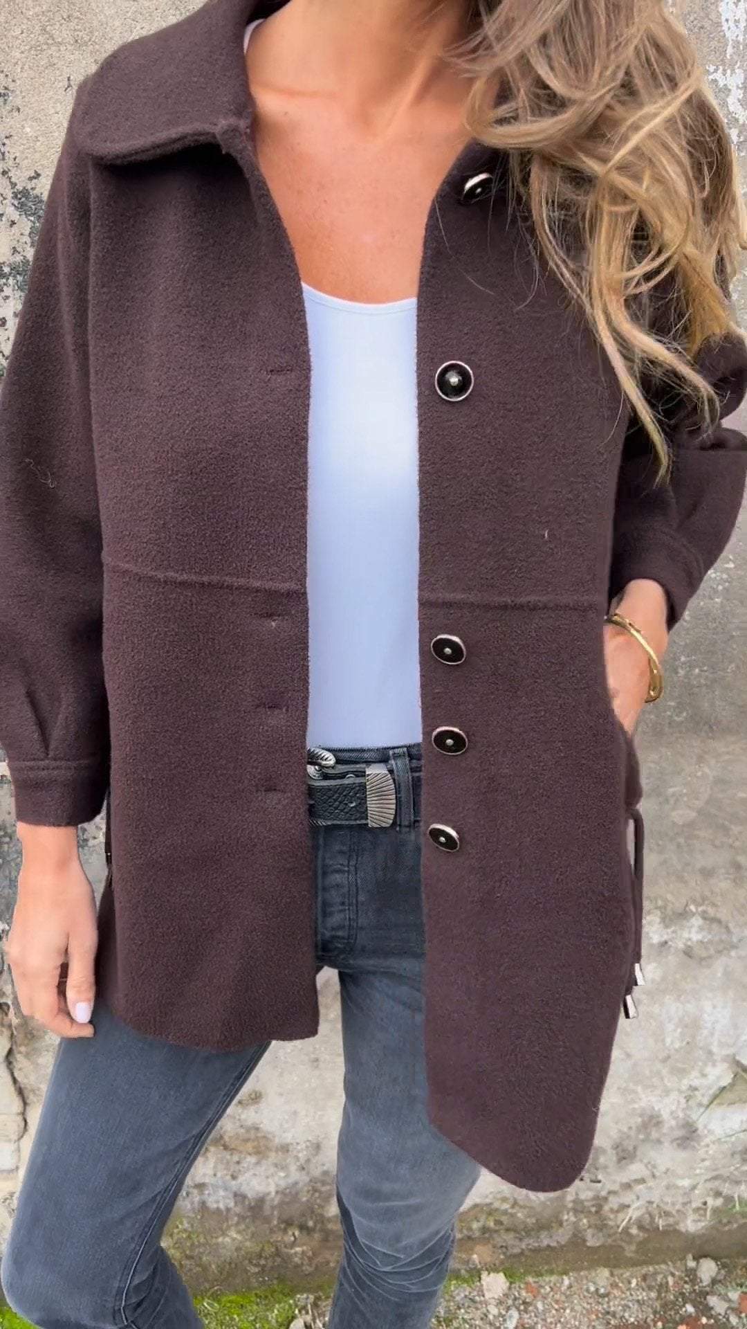 Women's Slim-fit Base Breasted Coat coat